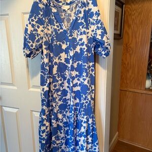 Sugarlips Blue and White Floral Dress
